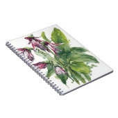 Beinwell - Aquarellblumen Notizblock (Rechte Seite)
