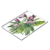 Beinwell - Aquarellblumen Notizblock (Linke Seite)