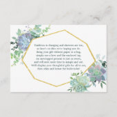 Beipackkarte für das Brautparty Begleitkarte (Vorderseite)