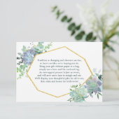 Beipackkarte für das Brautparty Begleitkarte (Stehend Vorderseite)