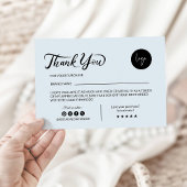 Beipackkarte für kleine Unternehmen Dankeskarte