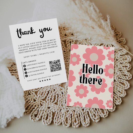 Beipackkarte für kleine Unternehmen Dankeskarte