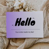 Beipackkarte für moderne Business-Pakete Dankeskarte