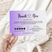 Beipackkarte für moderne Business-Pakete Dankeskarte