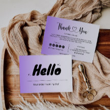 Beipackkarte für moderne Business-Pakete