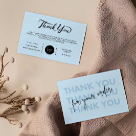 Beipackkarte für moderne Business-Pakete Dankeskarte