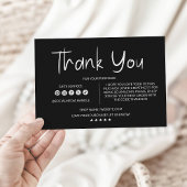 Beipackkarte für moderne Business-Pakete Dankeskarte