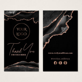 Beipackzettel aus Rose und Schwarz