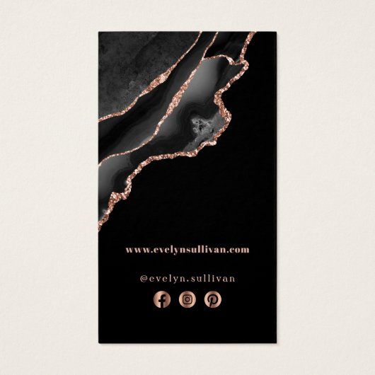 Beipackzettel aus Rose und Schwarz (Rückseite)