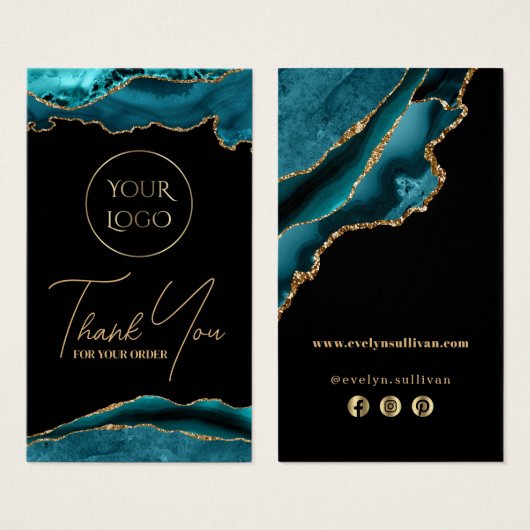 Beipackzettel für aquamarine und Goldverpackungen (Vorne & Hinten)