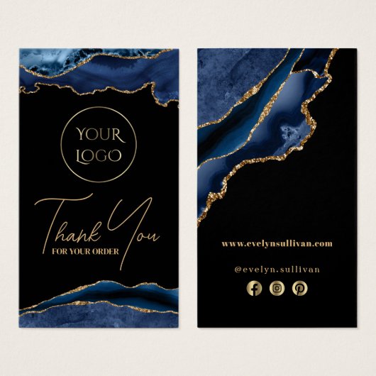 Beipackzettel für Blauer und Gold (Vorne & Hinten)