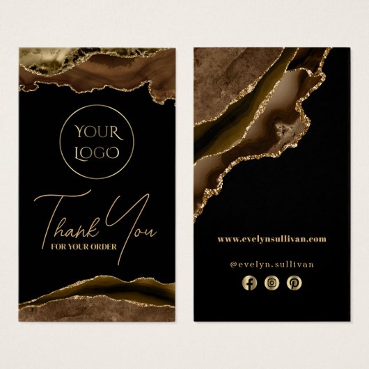 Beipackzettel für Braune und Gold (Vorne & Hinten)