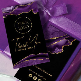 Beipackzettel für lila und Goldverpackungen