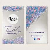 Beipackzettel für Mermaid-Glitzer (Vorne & Hinten)