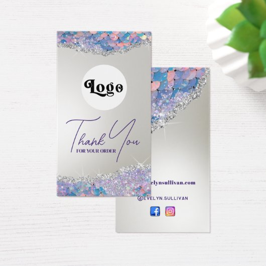 Beipackzettel für Mermaid-Glitzer (Schreibtisch)