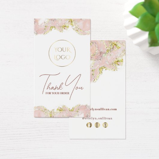 Beipackzettel für rosafarbene Marmor (Schreibtisch)