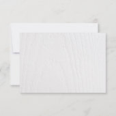 Beipackzettel für rustikale blumengeschmackvolle H Einladung (Rückseite)