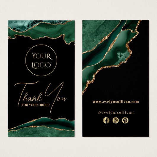 Beipackzettel für Smaragdgrün (Vorne & Hinten)