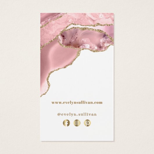 Beipackzettel mit rosa Rosa (Rückseite)