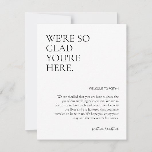 Beipackzettel Mitteilungskarte (Vorderseite)