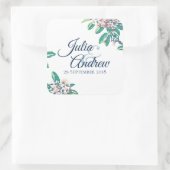 Beipackzettel Quadratischer Aufkleber (Tasche)