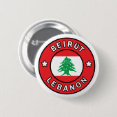 Beirut Libanon Button (Vorne & Hinten)