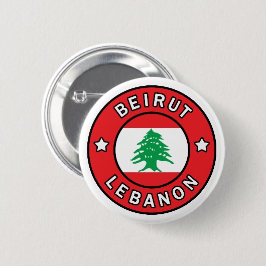 Beirut Libanon Button (Vorne & Hinten)