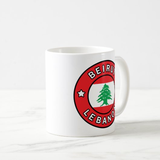 Beirut Libanon Kaffeetasse (VorderseiteRechts)