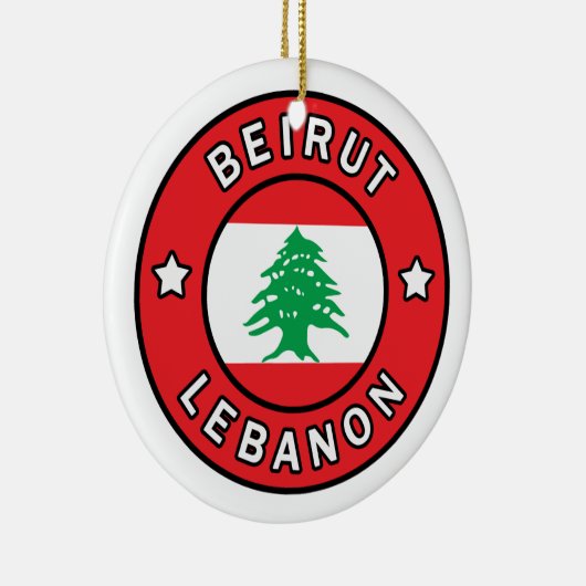 Beirut Libanon Keramik Ornament (Rechts)