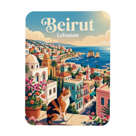 Beirut Libanon Magnet (Vertikal)