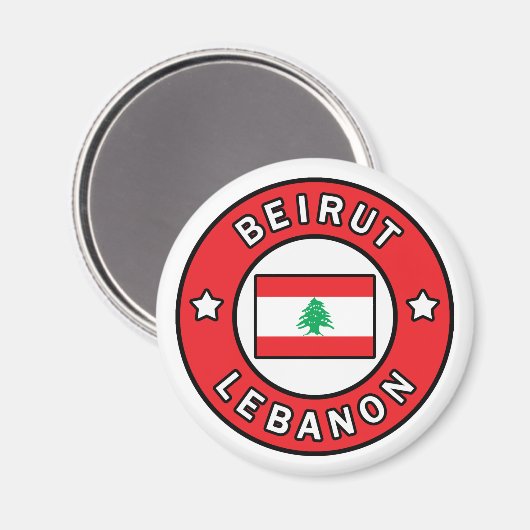 Beirut Libanon Magnet (Vorderseite/Rückseite)