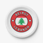 Beirut Libanon Pappteller (Vorderseite)