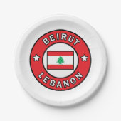 Beirut Libanon Pappteller (Vorderseite)
