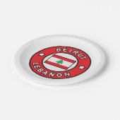 Beirut Libanon Pappteller (Schrägansicht)