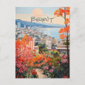 Beirut Libanon Reise Stadt Ästhetik Postkarte (Vorderseite)
