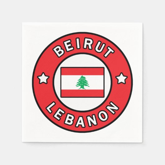 Beirut Libanon Serviette (Vorderseite)
