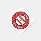 Beirut Libanon Serviette (Ecke)