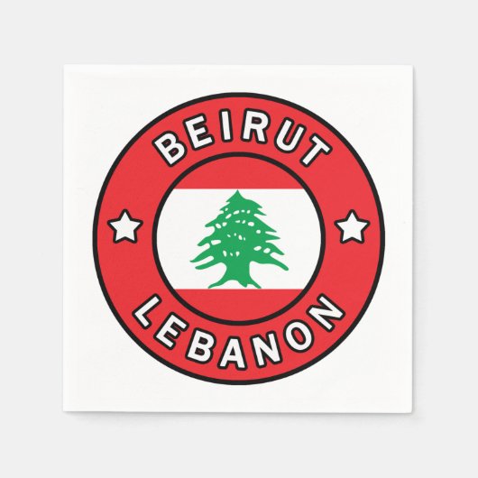 Beirut Libanon Serviette (Vorderseite)