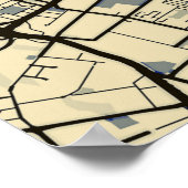 Beirut Map Poster (Ecke)