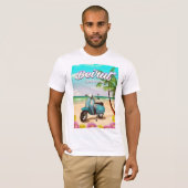 Beirut-Scooter-Reiseplakat T-Shirt (Vorne ganz)