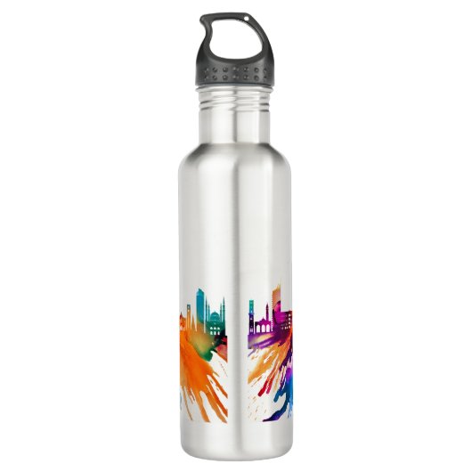 Beirut Skyline Edelstahlflasche (Rückseite)