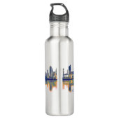 Beirut Skyline Edelstahlflasche (Rückseite)