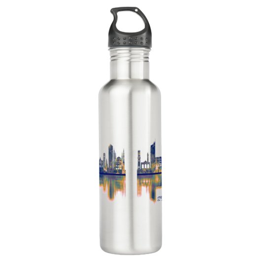 Beirut Skyline Edelstahlflasche (Rückseite)