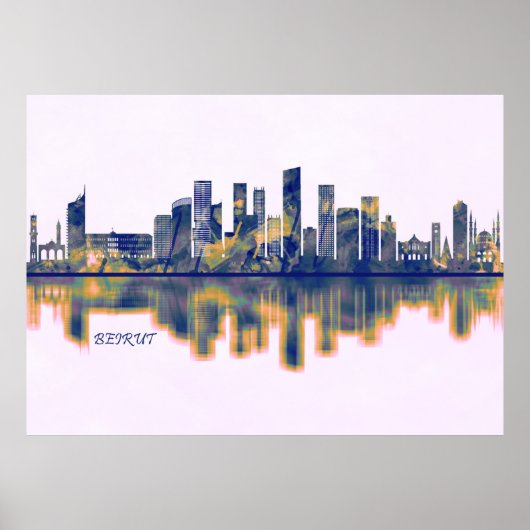 Beirut Skyline Poster (Vorne)
