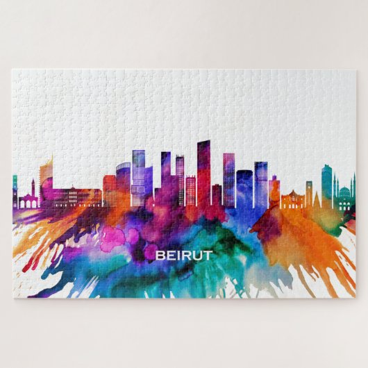 Beirut Skyline Puzzle (Horizontal)
