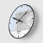 Beirut Uhr Stadt Linienkunst (Winkel)