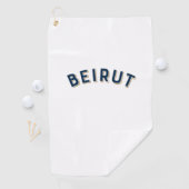Beirut, Vintager Bogen im Libanon Golfhandtuch (Insitu)