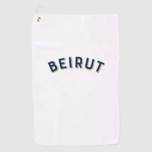 Beirut, Vintager Bogen im Libanon Golfhandtuch