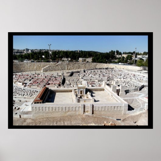 Beis HaMikdash (Heiliger Tempel in Jerusalem) Poster (Vorne)
