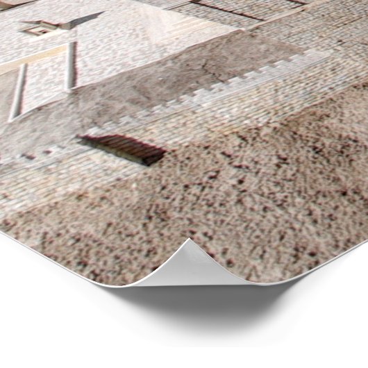 Beis HaMikdash (Heiliger Tempel in Jerusalem) Poster (Ecke)